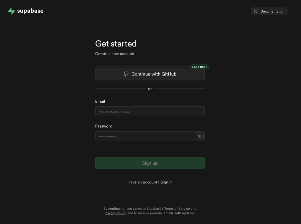 訪問 Supabase 官網並註冊